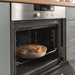 MasterPRO Share & Play Batería de cocina apilable de 10Pcs, Color Beige, Mango extraíble, Aluminio fundido, Revestimiento cerámico, Control térmico