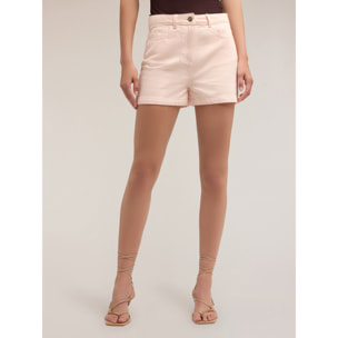 Motivi - Shorts de algodón de drill - Rosa