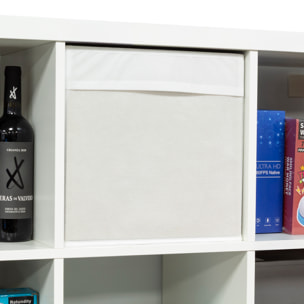 Caja de almacenamiento plegable con base convertible en tapa. 34x38x34 cm.