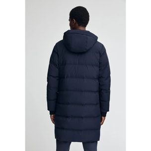 Abrigo de plumas Valberg azul marino con logo Polo Club