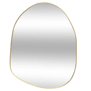 Miroir "Roman" en bois H39cm doré