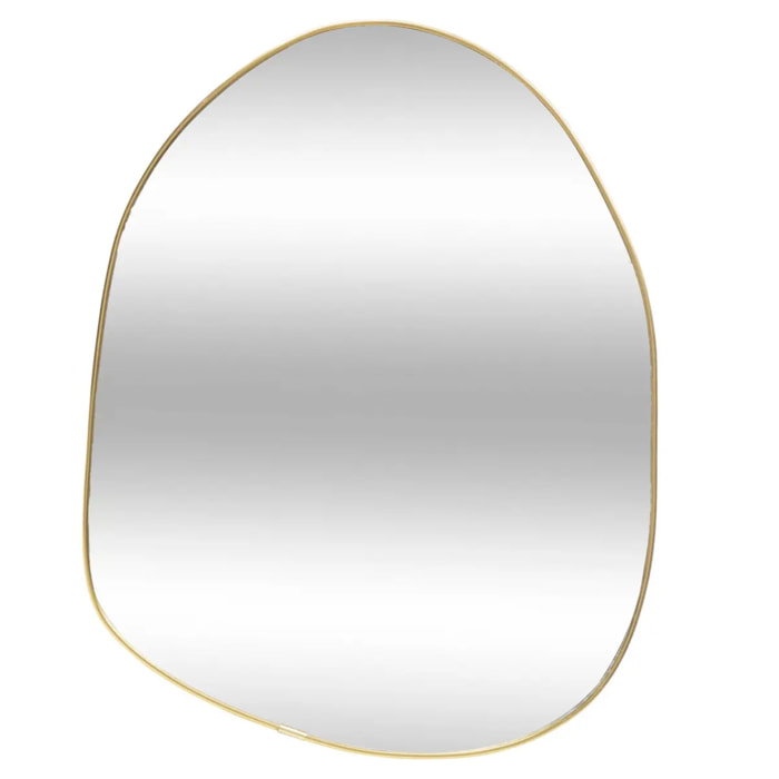 Miroir "Roman" en bois H39cm doré