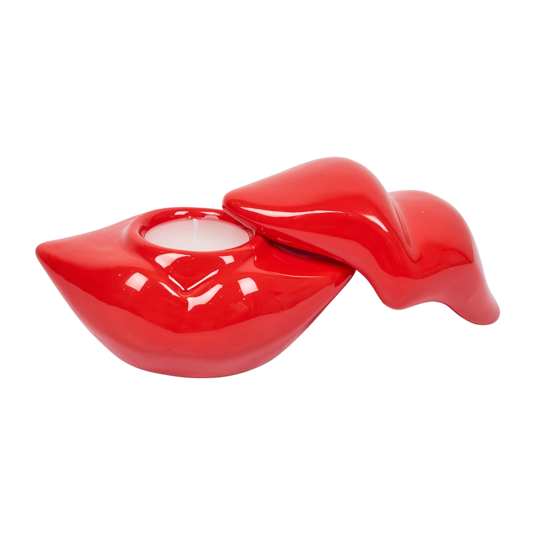 Bougie parfumée - THE CONCEPT FACTORY - Bouche - Décorative - Rouge