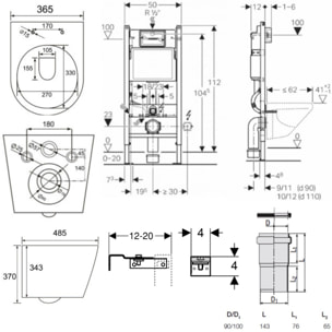 Pack WC Bati-support Geberit + WC Swiss Aqua Technologies Infinitio sans bride