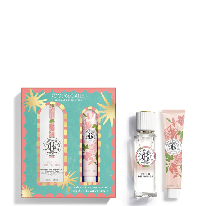 Fleur de Figuier - Coffret Eau Parfumée Bienfaisante 30ml + Crème Mains 30ml
