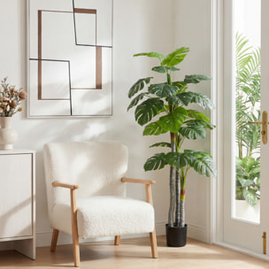 Arbre Monstera Artificiel 150 cm en Pot Décoration de Bureau ou Maison