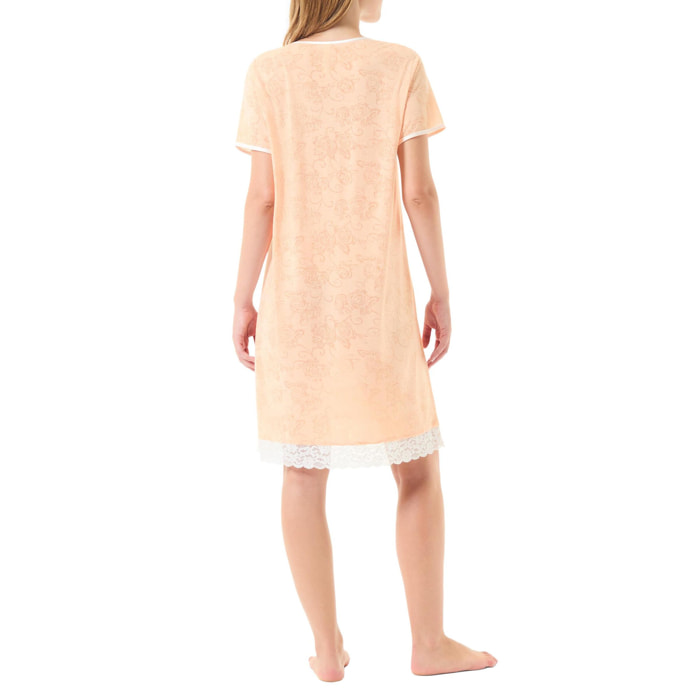 Camisón corto naranja