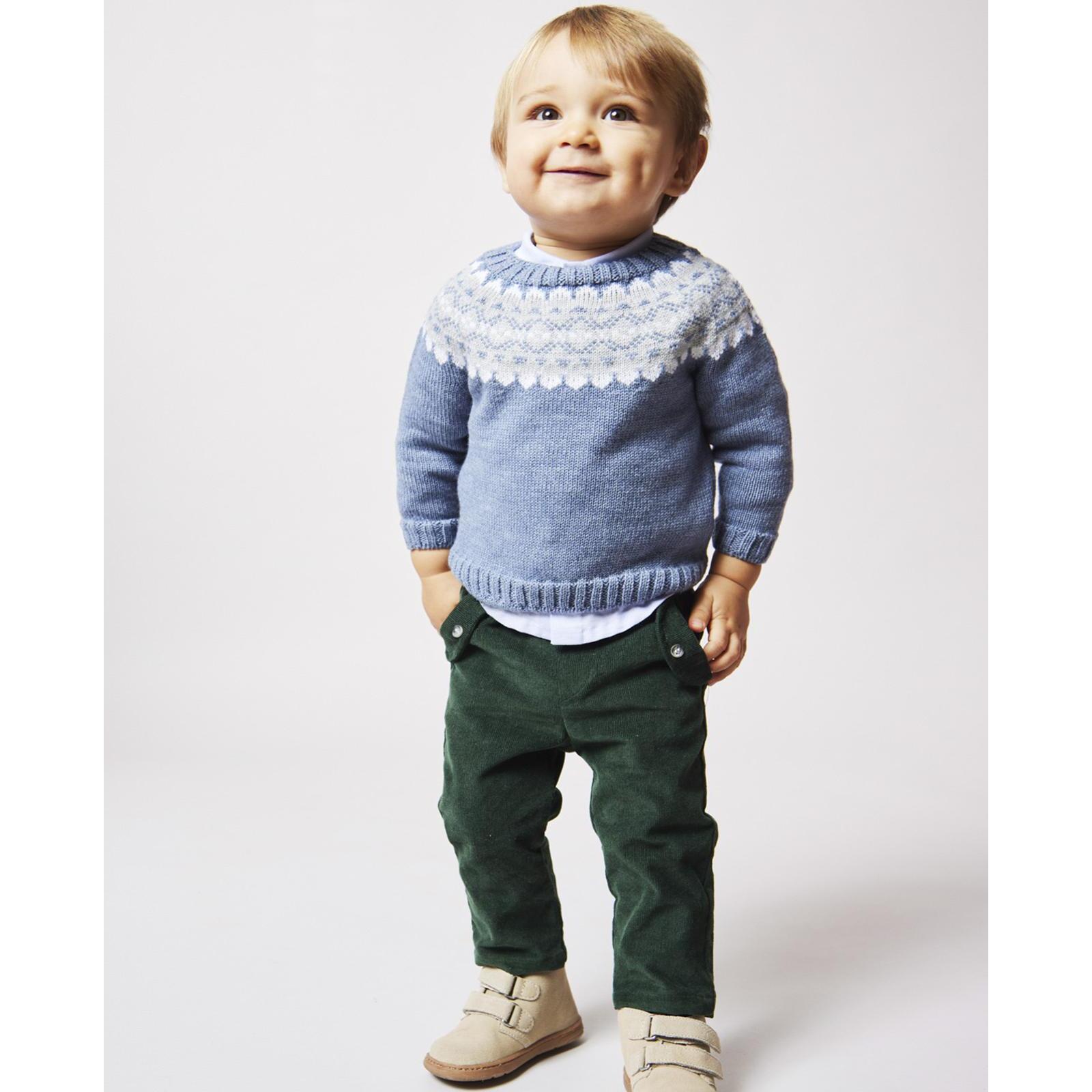 Pantalón de pana con bolsillo de tapeta verde