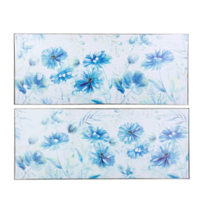 Set 2 Cuadros Flores Con Marco 40% Pm 152x5x62 Cm