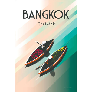 Tableau de voyage Bangkok Thailand Toile imprimée