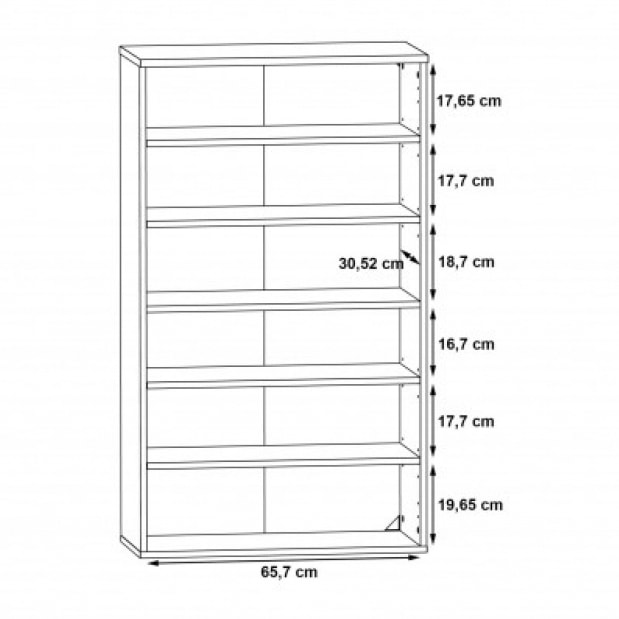 Armoire à chaussures 2 portes 5 tablettes en bois - 5 coloris - SHOES