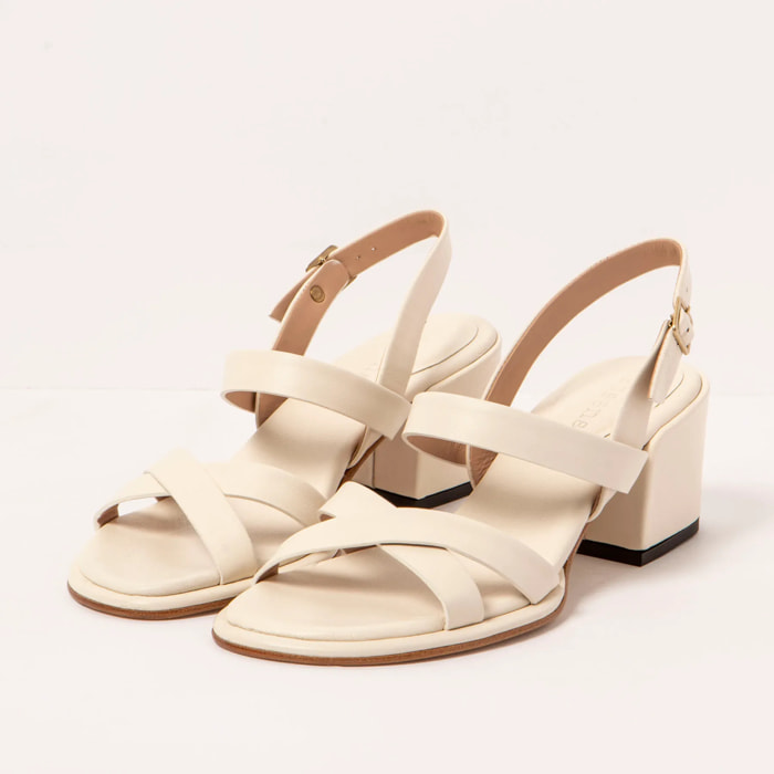Sandalias con tacón S3173 NAPPA CREAM/ FABER color Cream