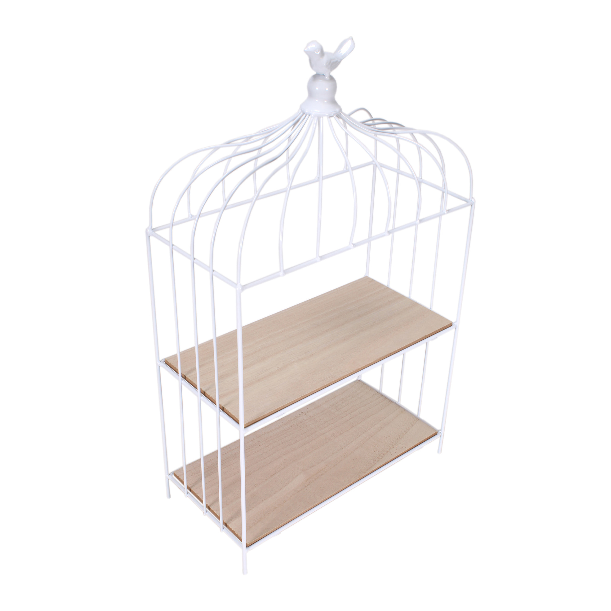 Cage A Oiseau Decorative Metal Blanc