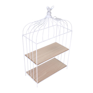 Cage A Oiseau Decorative Metal Blanc