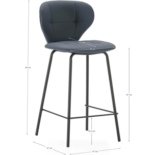 Lot de 2 tabourets en tissu - SVEA