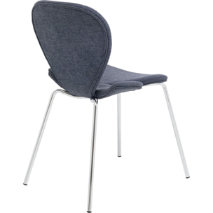Chaise Soft Blossom bleue Kare Design