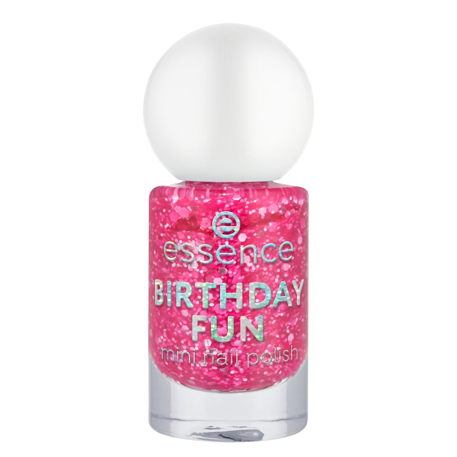 Birthday Fun - Mini Vernis à ongles aux tons rosés. Effet pailleté subtil. 5 ml