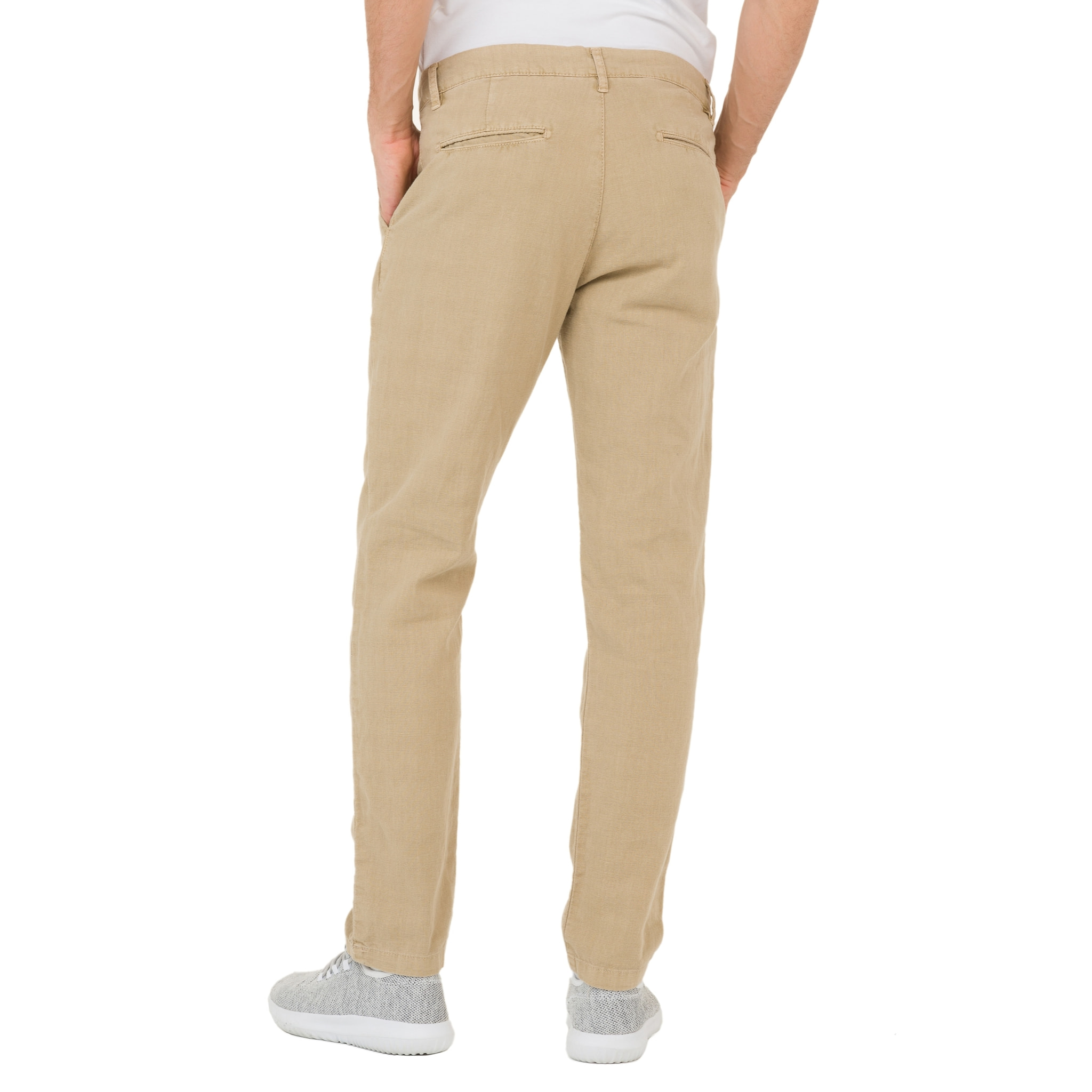 Pantalón de lino Hot Buttered Tamborine beige