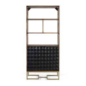 Librería de Madera de Mango 80 Cm Estilo Contemporáneo