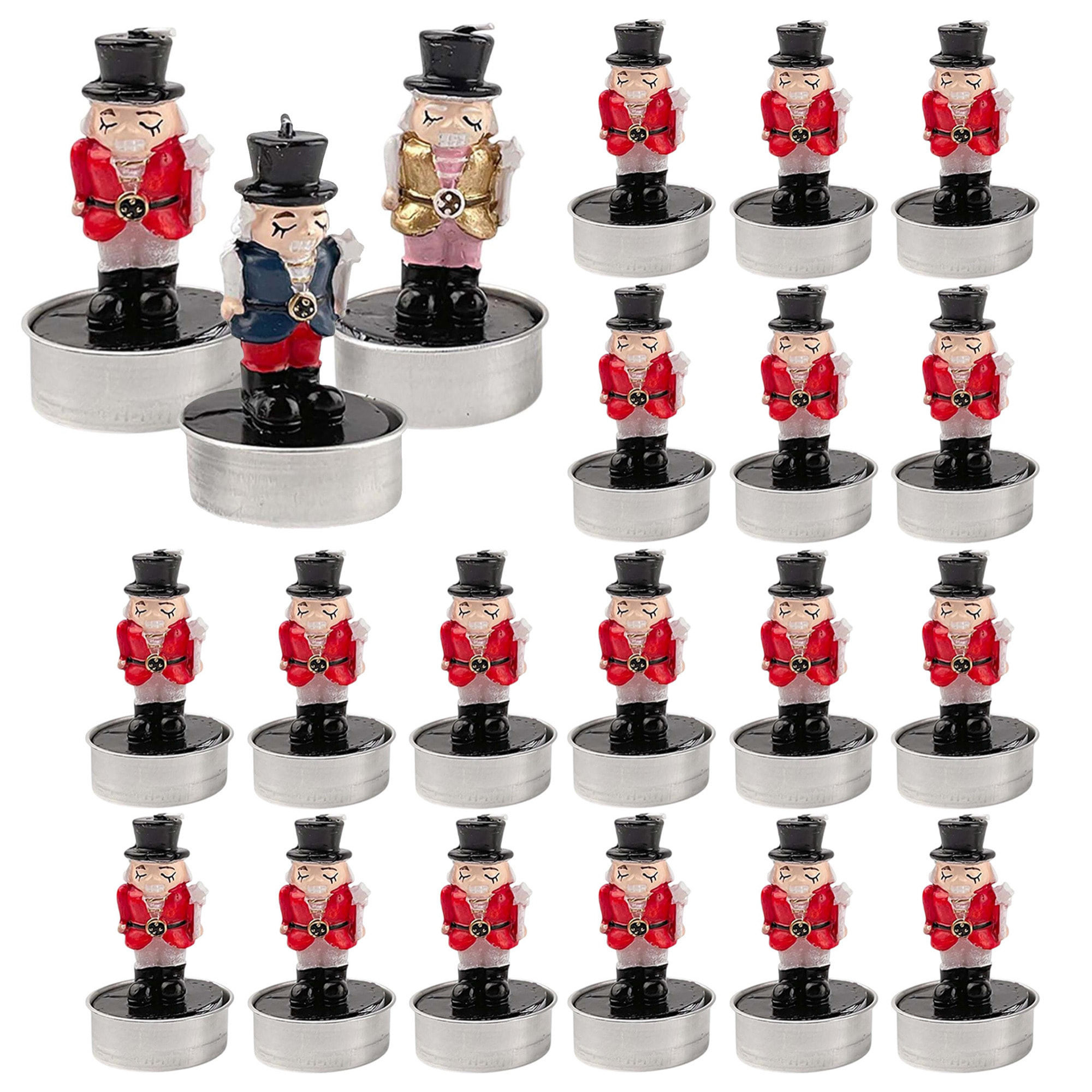 Set de 18 velas decorativas soldadito h.14cm - modelos surtidos