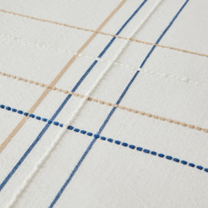 Funda nórdica textura líneas Sole color blanco