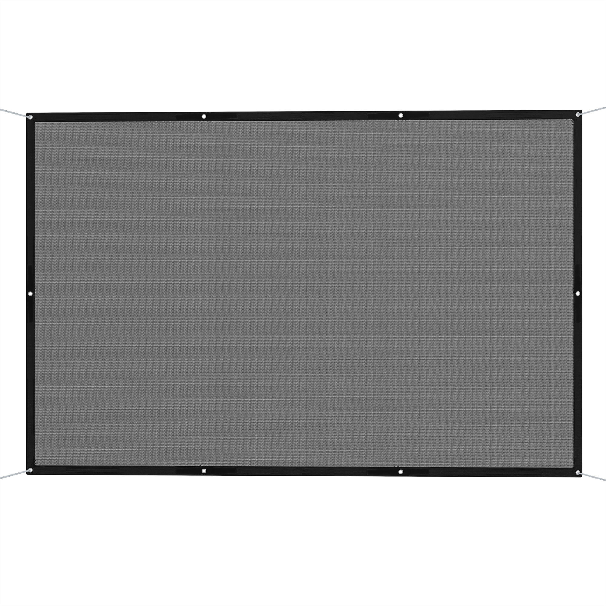 Outsunny Toldo Vela de Sombra Rectangular 3x2 m Toldo de Jardín Protección Solar 65% Transpirable y Anticongelante para Patio Terraza Balcón Negro