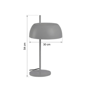Lampe à poser en métal gris - LOLLY 621