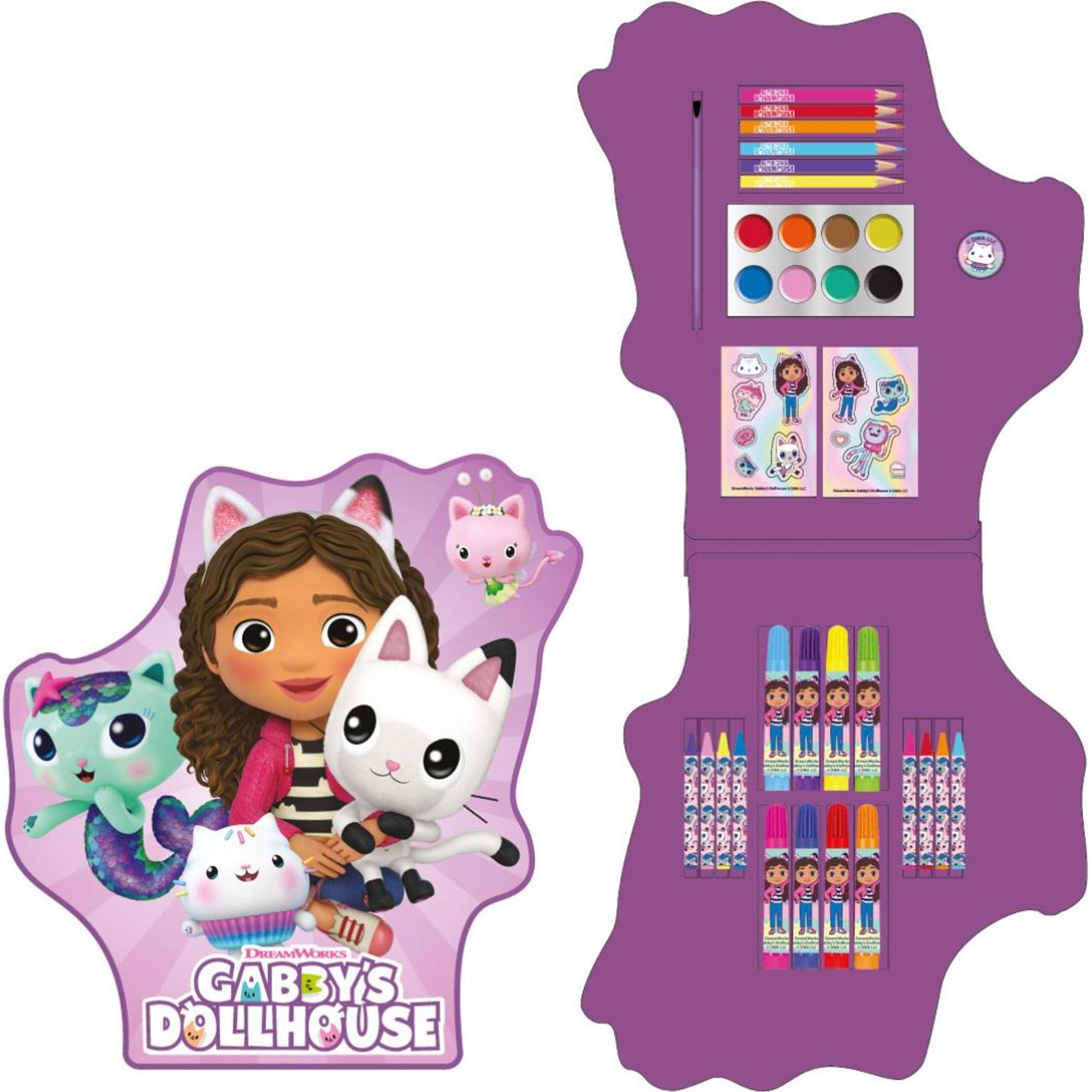 Set Papelería Coloreable Caja Gabby´S Dollhouse