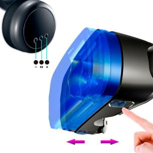 Occhiali per realtà virtuale PRO+ Blu-ray. Cuffie Hi-Fi integrate, vista panoramica a 360º. Compatibili con IOS e Android.