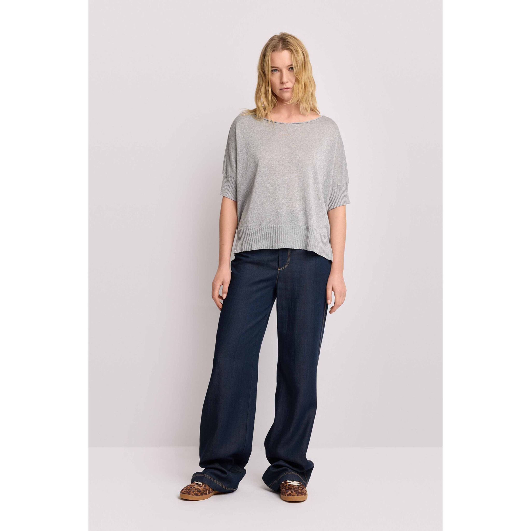 Kocca - Maglia con scollo tondo Donna, Tinta unita, Scollo ampio