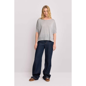 Kocca - Maglia con scollo tondo Donna, Tinta unita, Scollo ampio