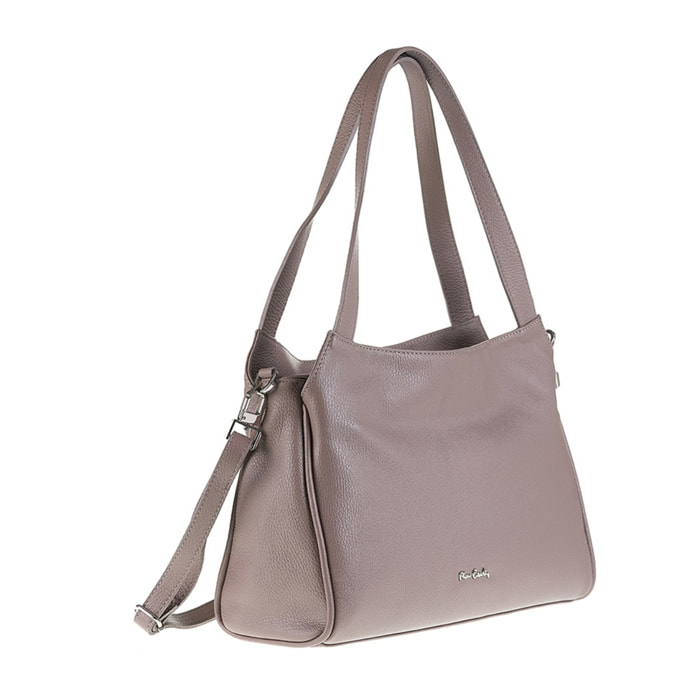Borsa a spalla da donna Made in Italy - Modello Celeste Chic - 100% pelle - 36.0 x 24.0 x 10.0 cm