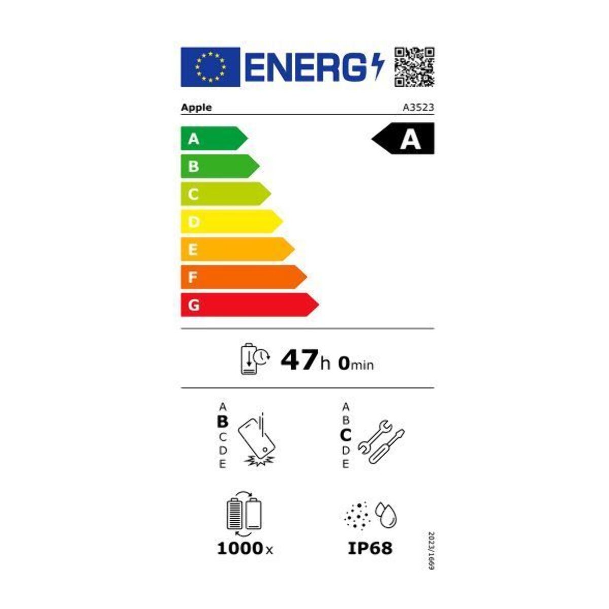 Smartphone APPLE iPhone 17 Pro Argent 1To