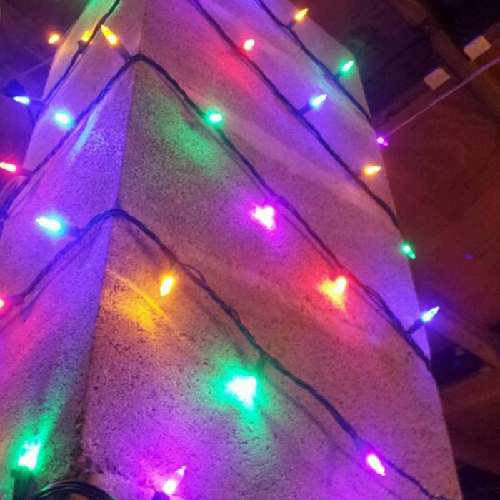 Conjunto de cortina con 172 luces led rgb con 40 cuerdas