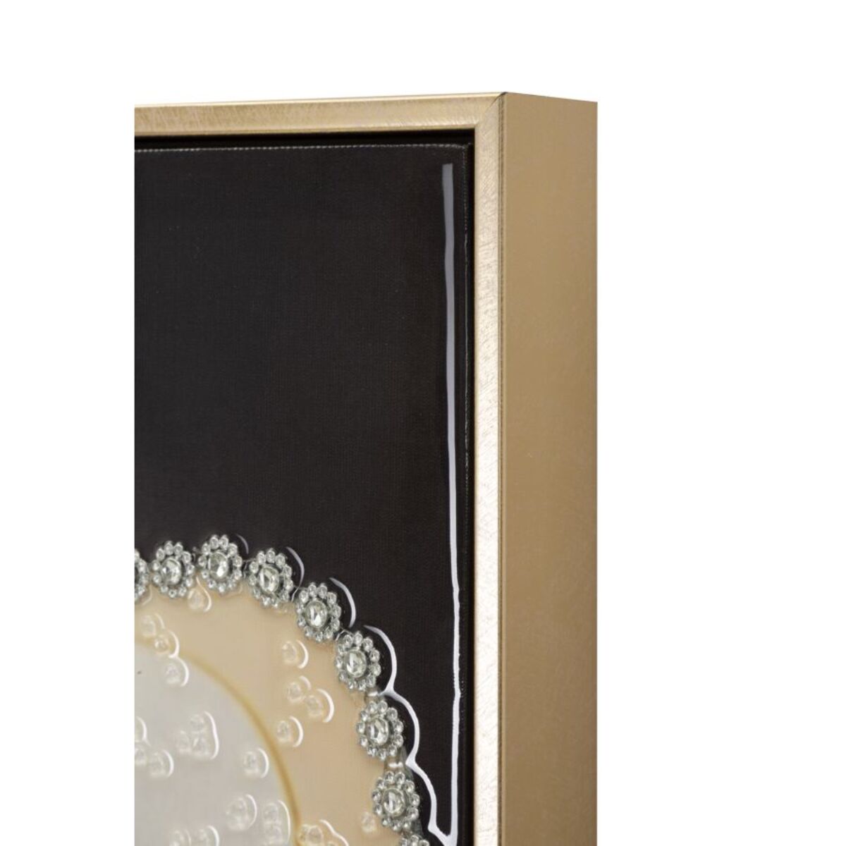 DIPINTO SU TELA LACCATO WIEN HAT -A- C/CORNICE CM 62X4X92