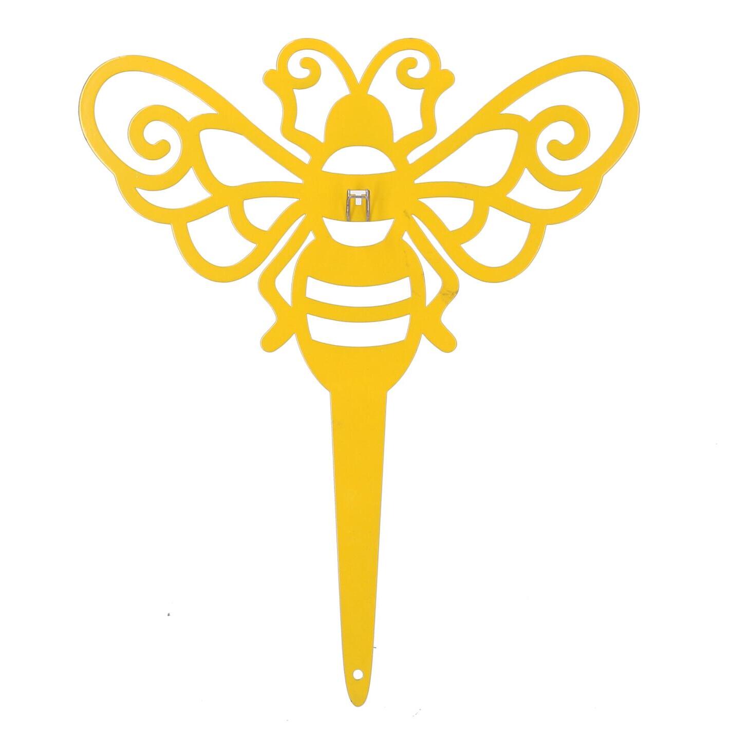 Portazampirone in metallo ape giallo cm25x2x30