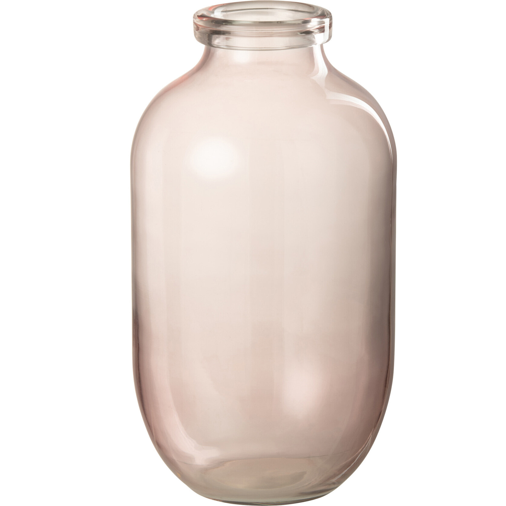 J-Line vase Bruni - verre - rose clair - large - 35 cm de hauteur