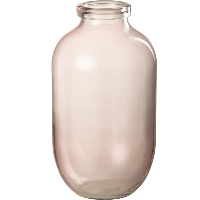 J-Line vase Bruni - verre - rose clair - large - 35 cm de hauteur