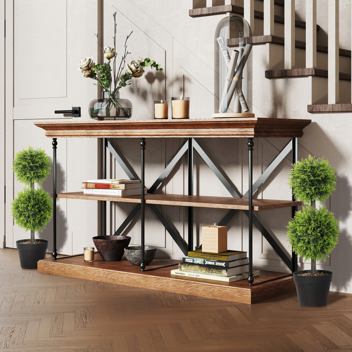 Lot de 2 cyprès artificiels topiaires en forme de boules x 2 H.60cm avec pots