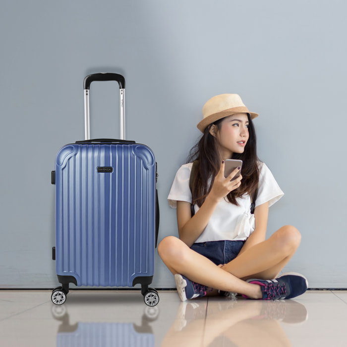 Maleta Cabina Itaca Sevron Azul Zafiro