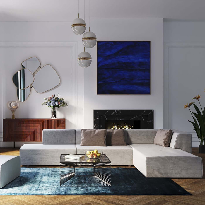 Méridienne canapé Infinity gris Kare Design