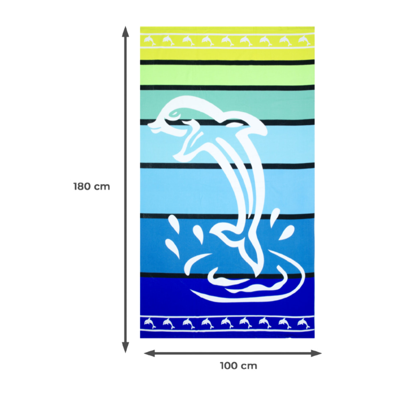 Telo Mare Grande 100x180 Spugna Maui Doplhin D6