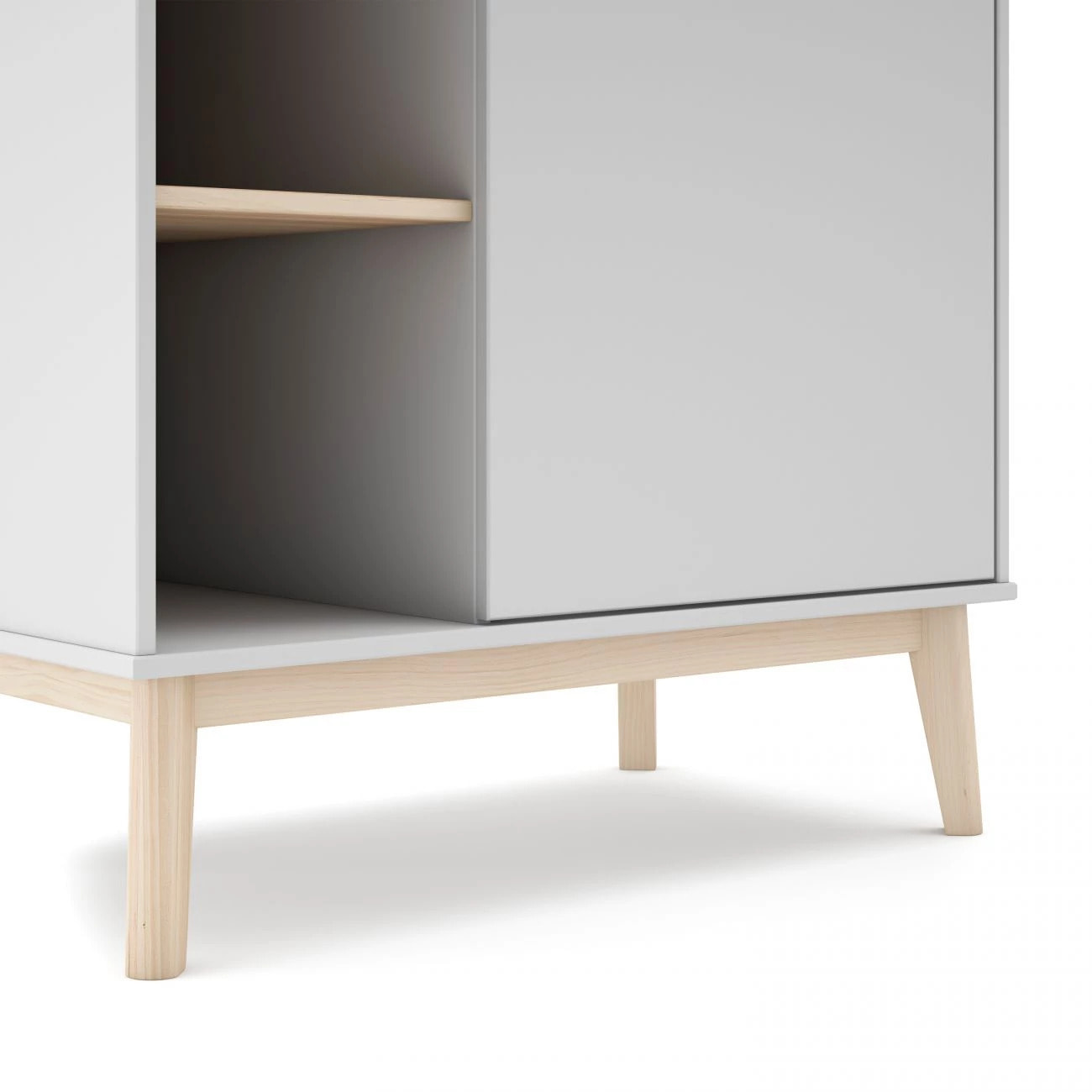 Armario juvenil Misty Breeze Blanco - Oak Soft