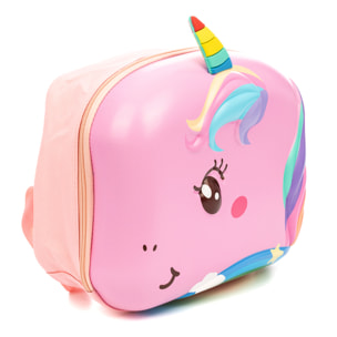 Zaino per bambini con design di Unicornio. Con spalliere e spallacci imbottiti, traspiranti e regolabili.