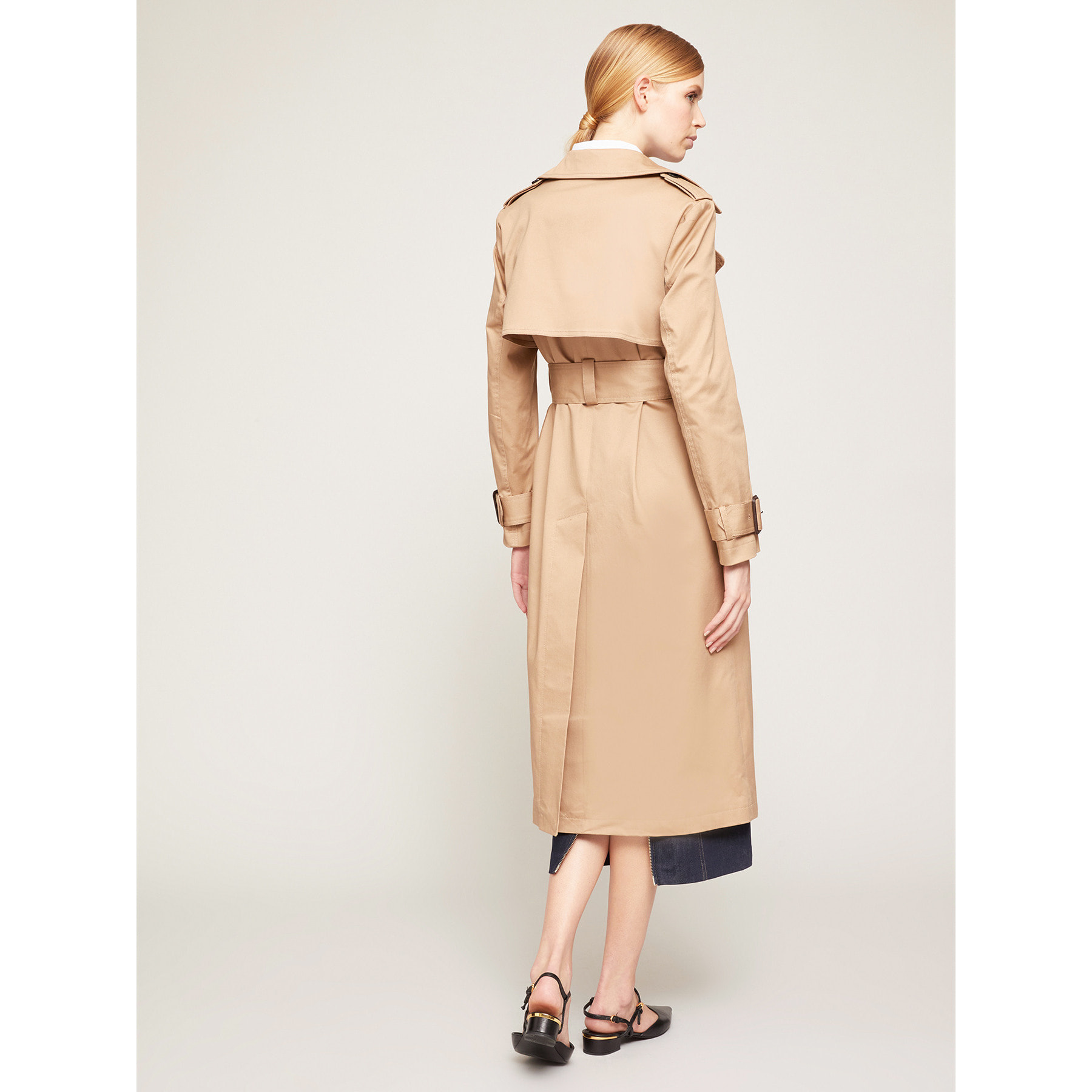 Motivi - Trench lungo doppiopetto - Beige