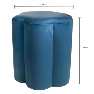 Pouf velvet - 35xH39x38cm - Pezzi 1 - Bianchi Dino SpA