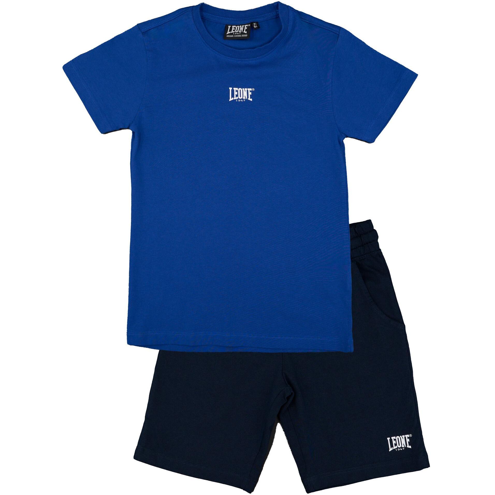 Conjunto algodón niños Leone 1947 Apparel camiseta y short Basic