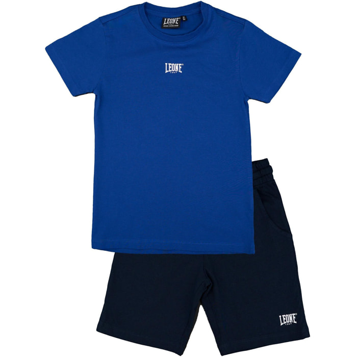 Conjunto algodón niños Leone 1947 Apparel camiseta y short Basic