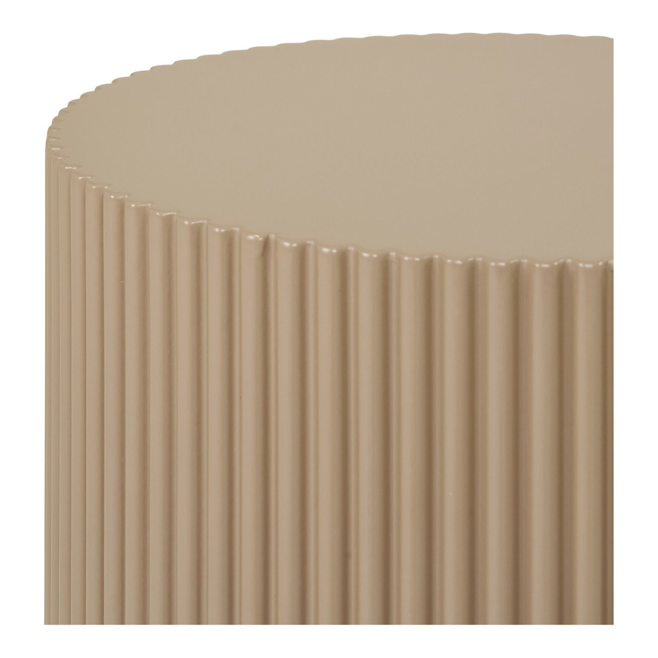 Farense - Tavolino d'appoggio in MDF sabbia scura ø30x50 cm