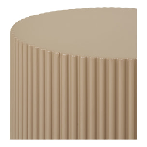 Farense - Tavolino d'appoggio in MDF sabbia scura ø30x50 cm